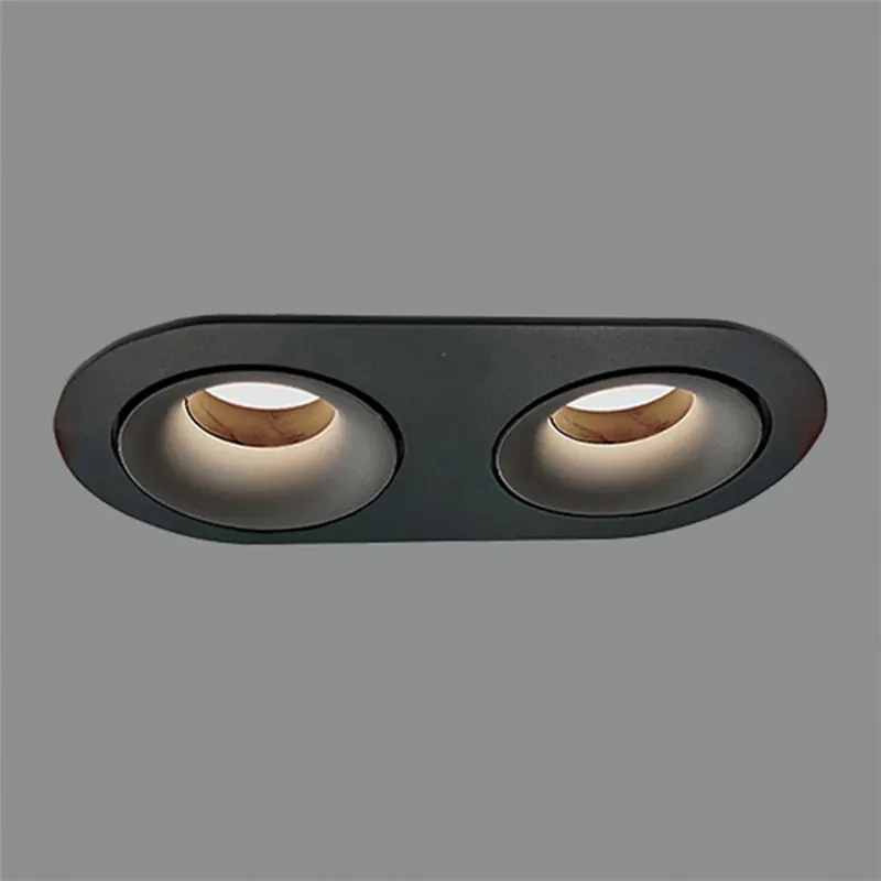 Última Versión ACB Musca Empotrable Negro GU10 2x8W E3947180N