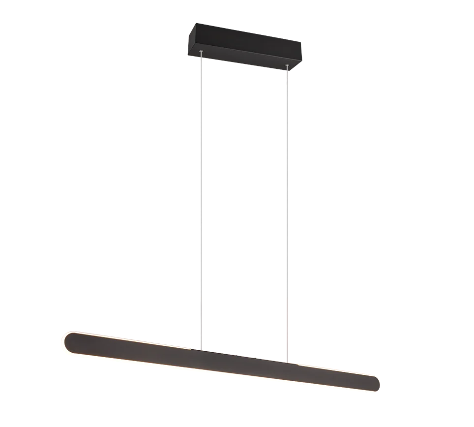 Comprar En Línea Lámpara de techo colgante Trio Helios LED negro mate CCT regulable táctil 150cm 343310132
